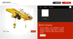Desktop Screenshot of cranemanufacturer.in